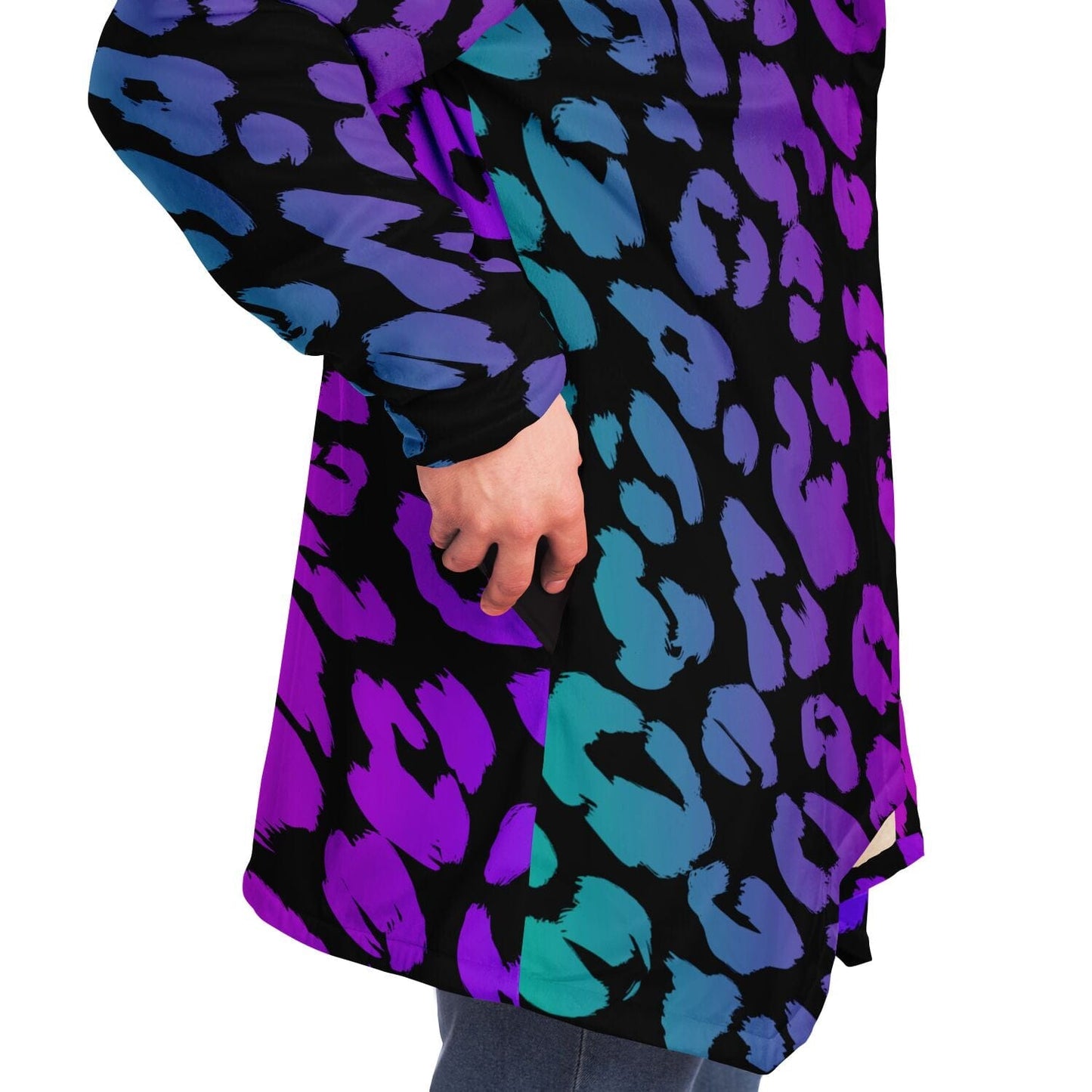 Purple Leopard, Hooded Cloak