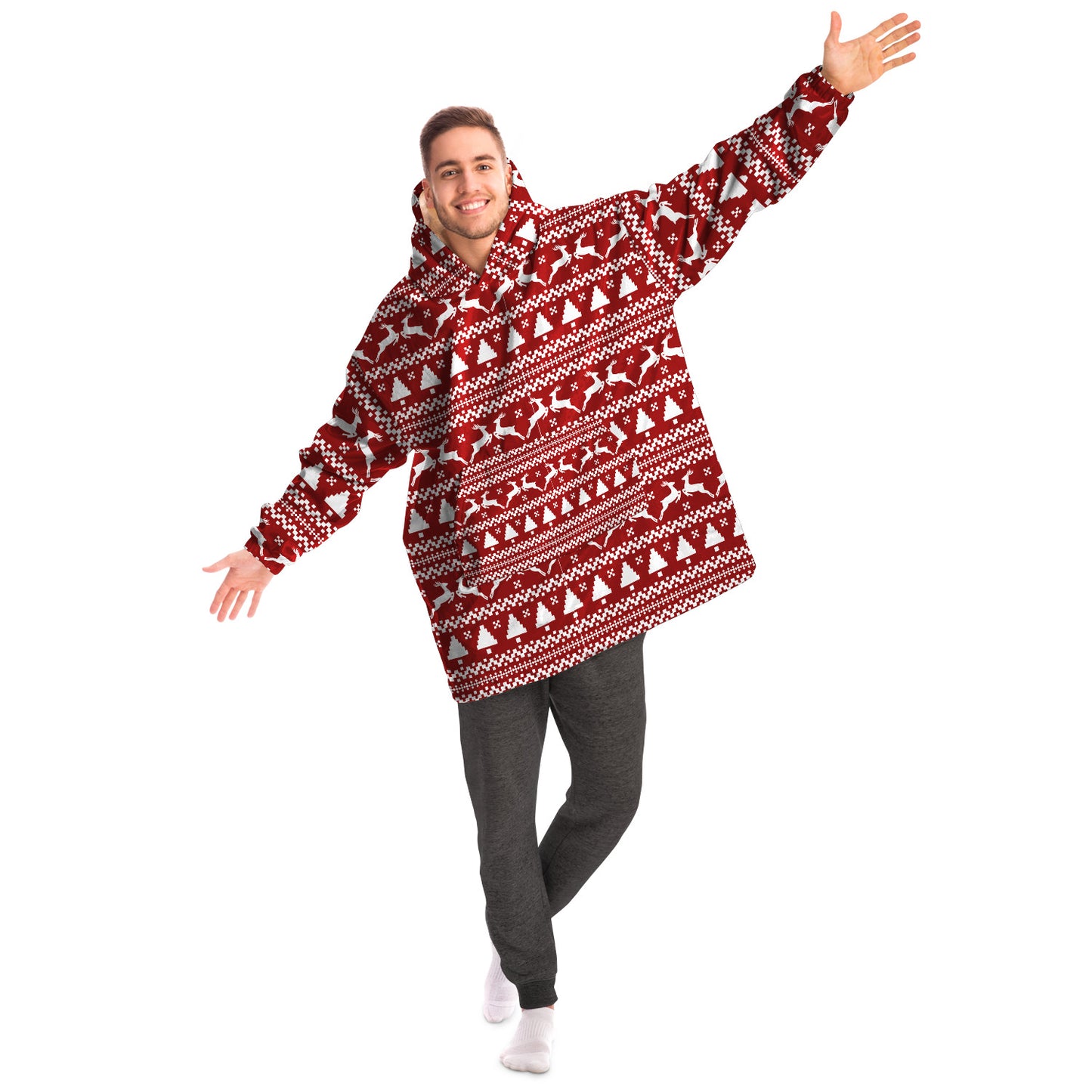 christmas hooded blanket