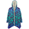 Blue Leopard Hooded Cloak