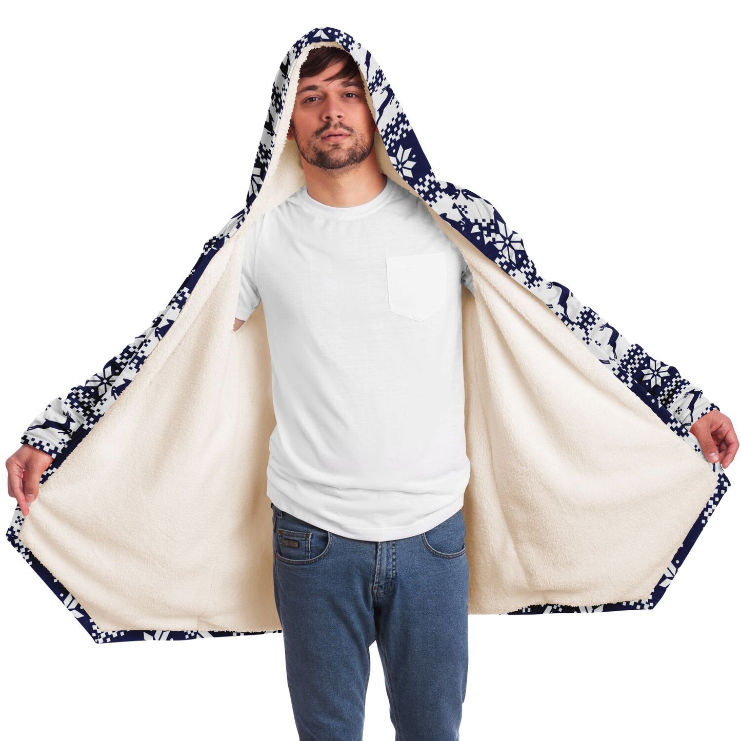 ugly christmas hooded cloak